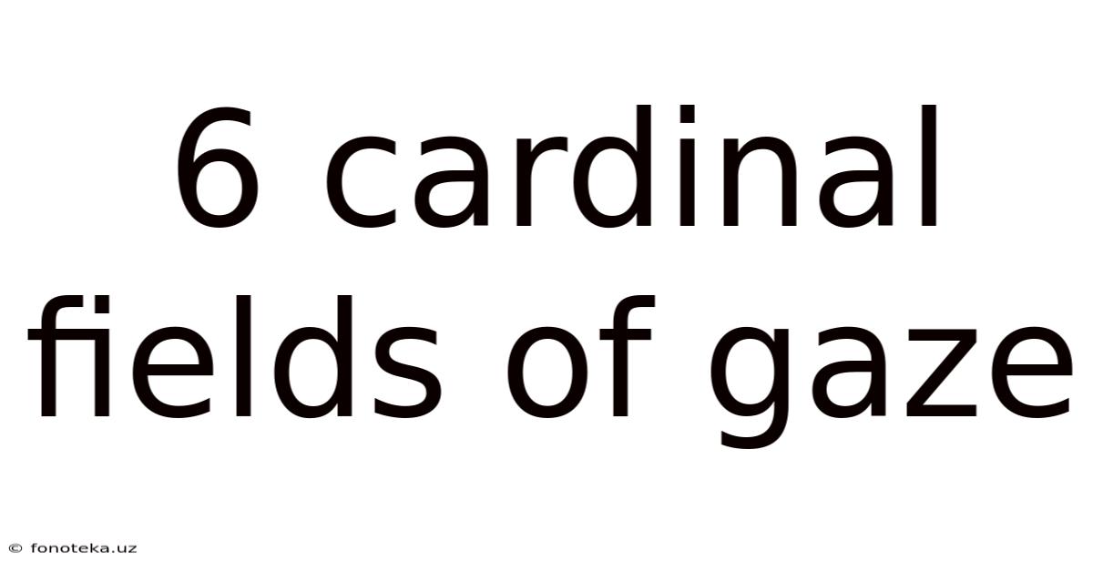 6 Cardinal Fields Of Gaze