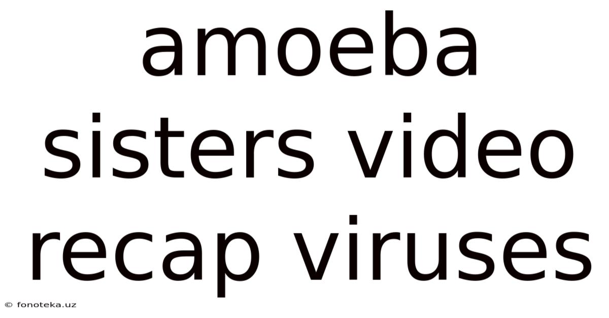 Amoeba Sisters Video Recap Viruses