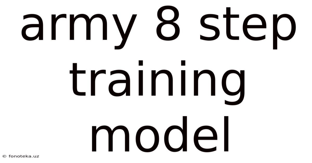 Army 8 Step Training Model