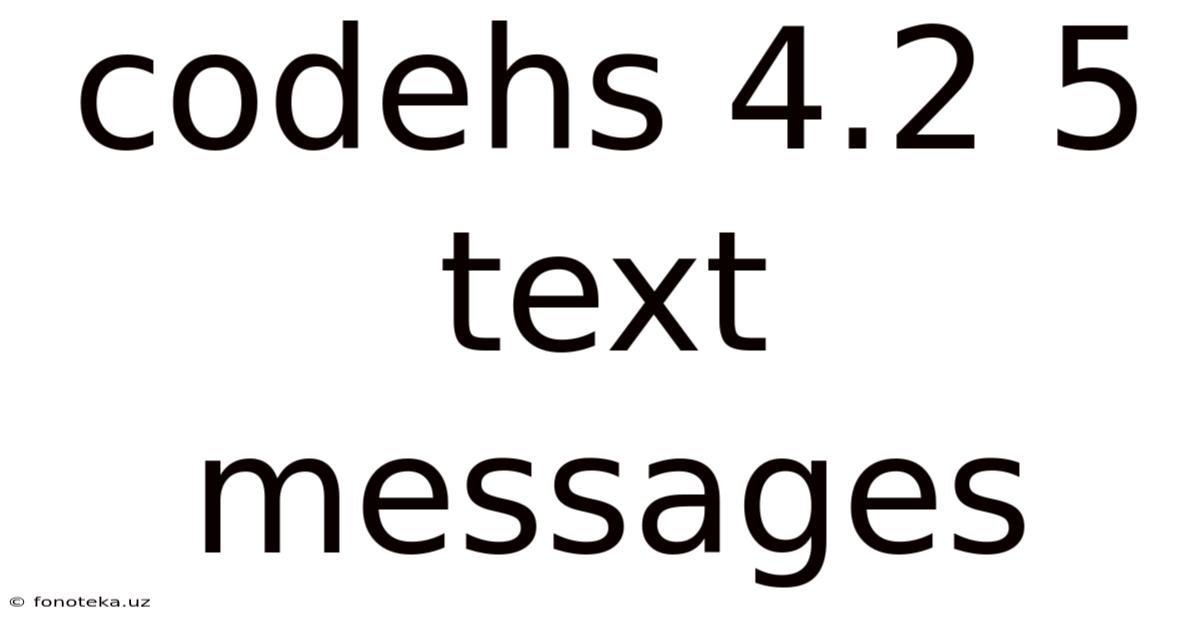 Codehs 4.2 5 Text Messages