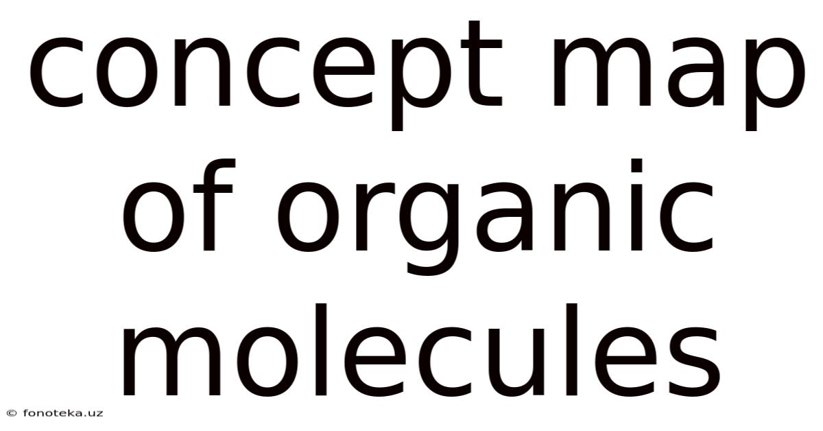 Concept Map Of Organic Molecules