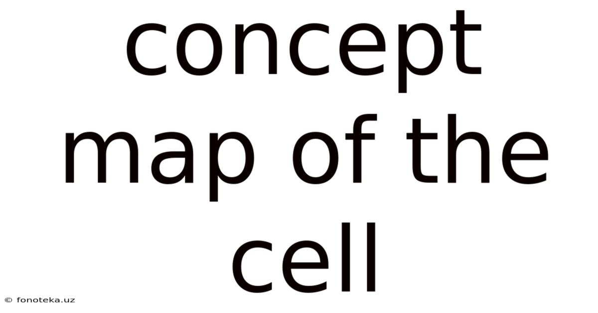 Concept Map Of The Cell