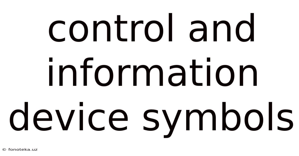 Control And Information Device Symbols