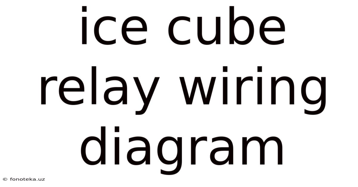 Ice Cube Relay Wiring Diagram