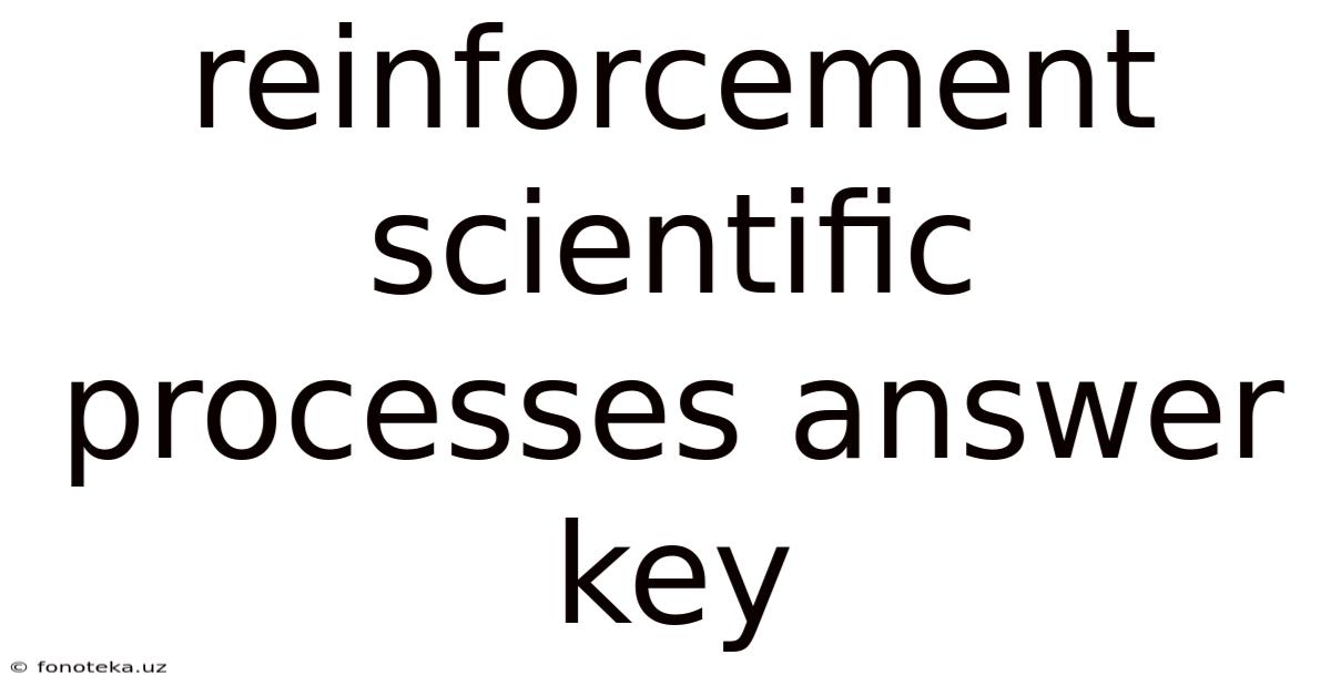 Reinforcement Scientific Processes Answer Key