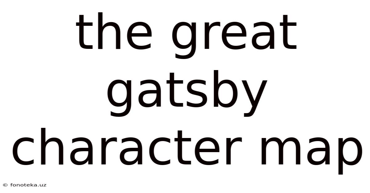 The Great Gatsby Character Map
