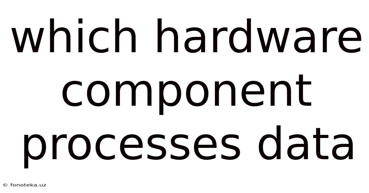 Which Hardware Component Processes Data